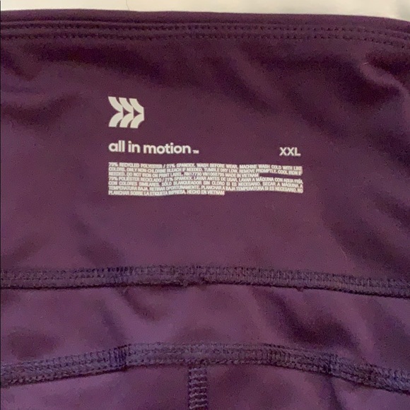 Purple workout pants - Picture 4 of 4